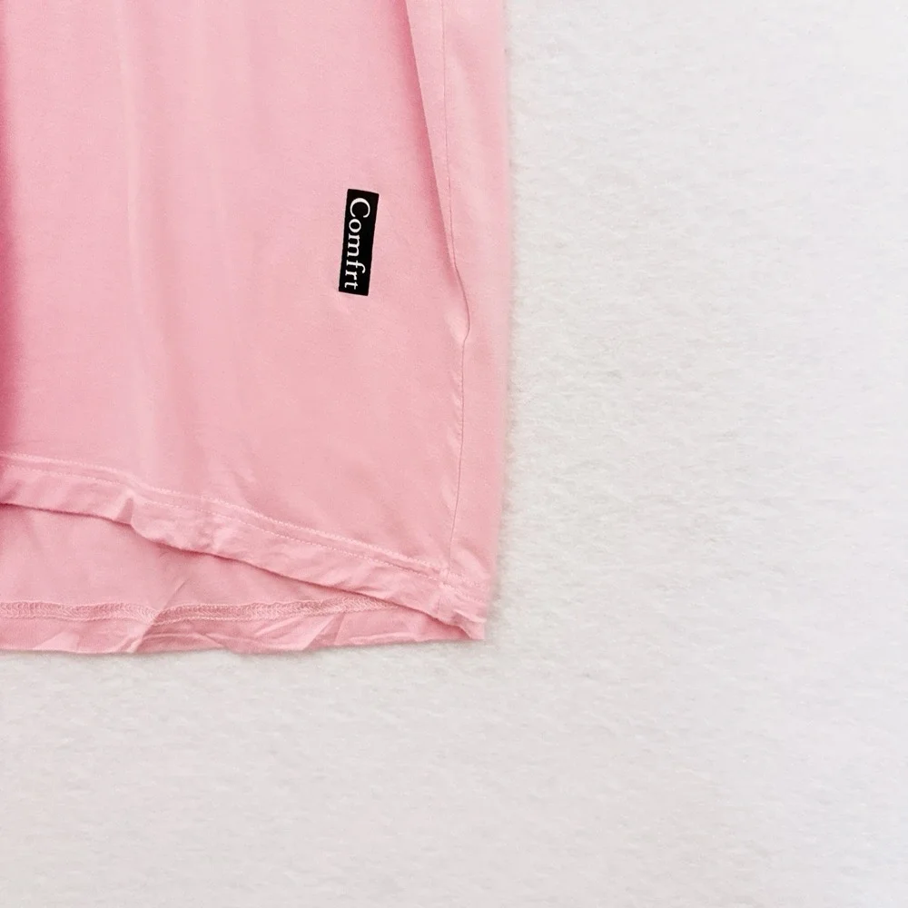 Comfrt Cloud Lounge Set Size XL Bubblegum Pink Elastic Waist Drawstring Cozy